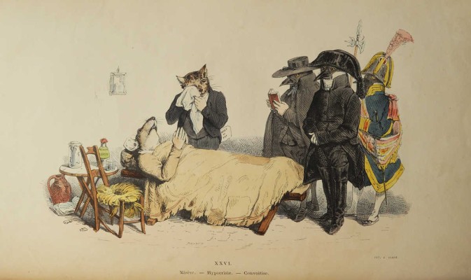 [Гранвиль Ж. Метаморфозы дня] Grandville. Les metamorphoses du jour par Grandville. Paris, 1854.